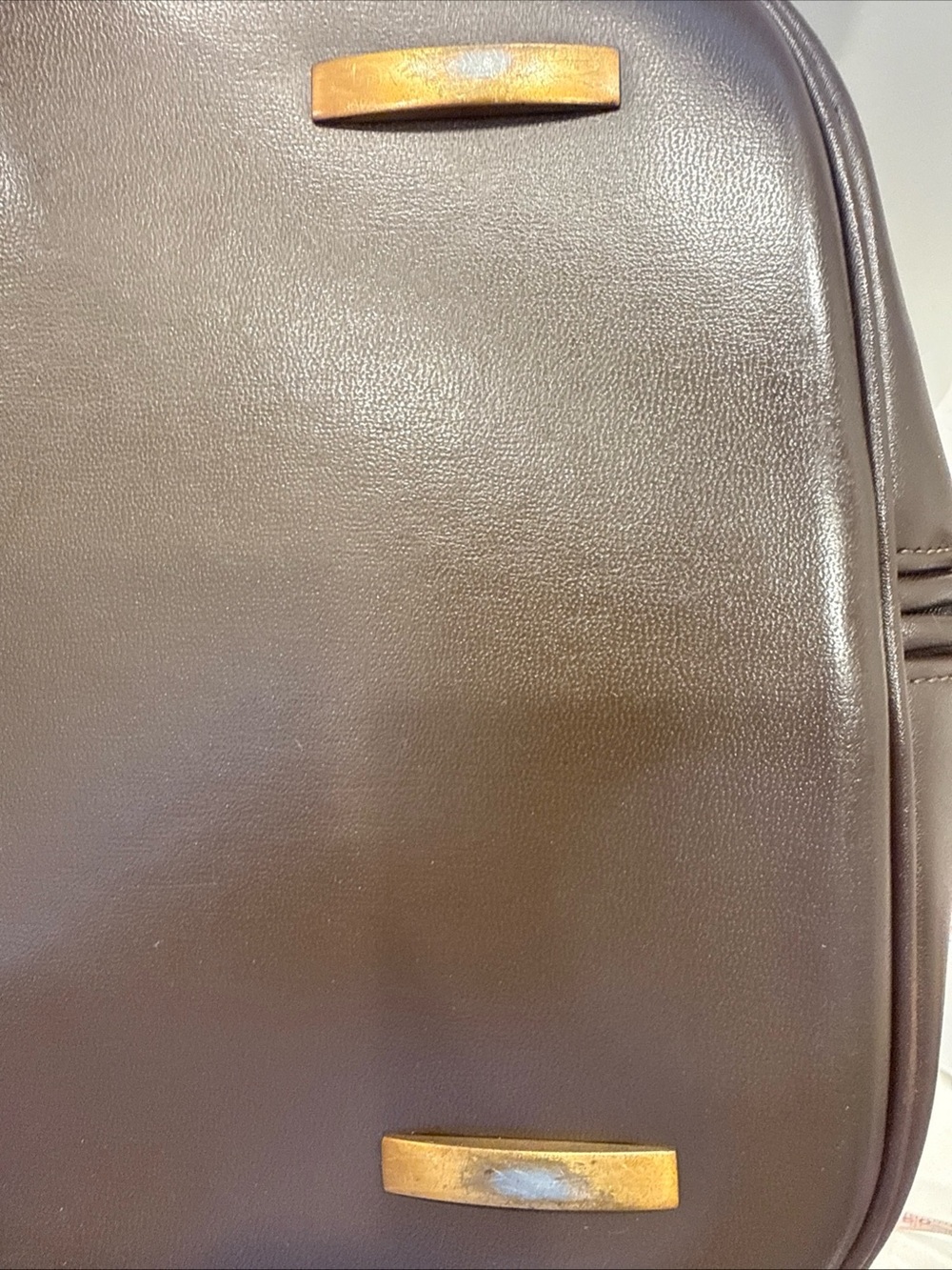 Tumi Weekender Camel Plaid & Leather Overnight Bag Preppy Vintage - Picture 11 of 12
